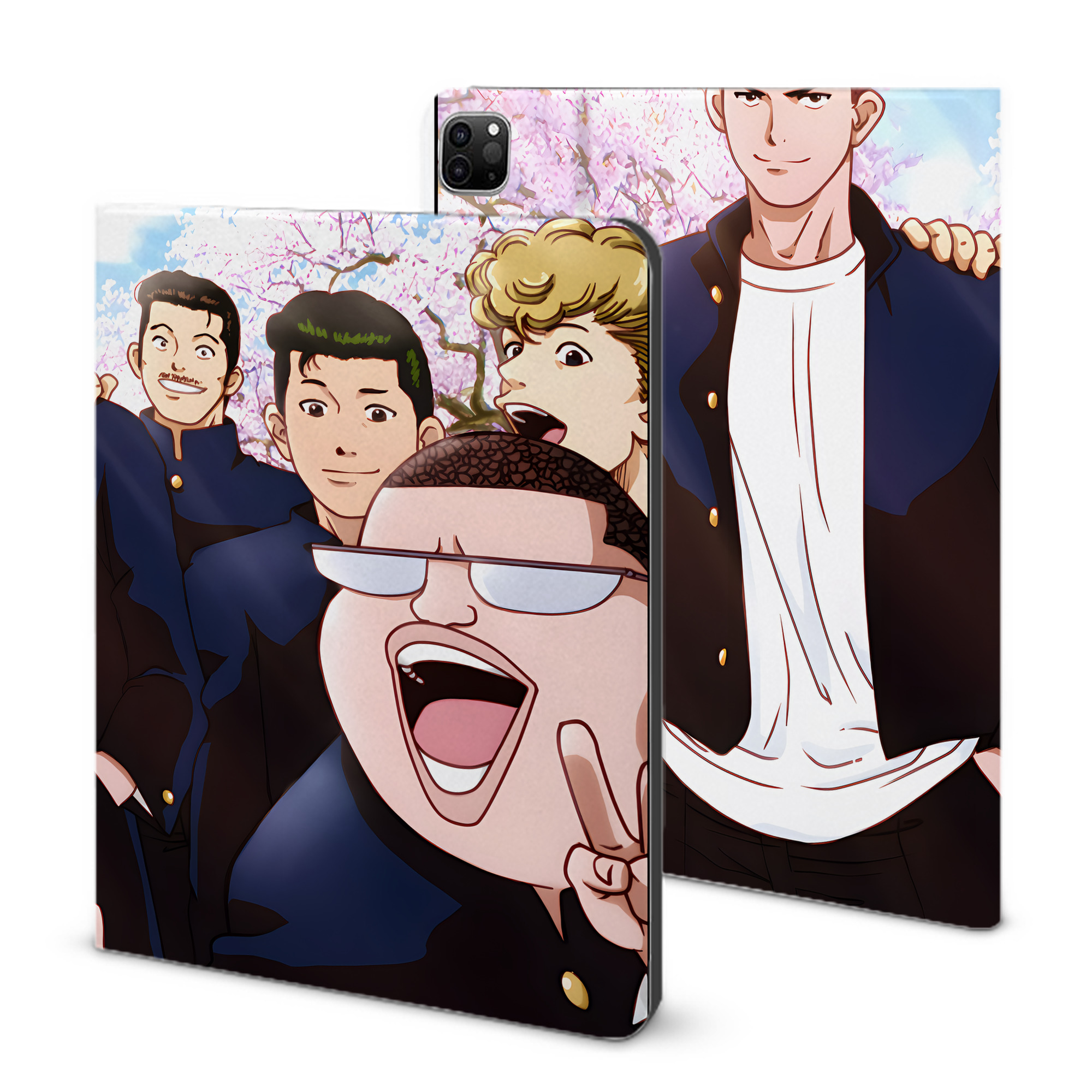 （画像用） SLAM DUNK／スラムダンク IPad ケース ブック型 PUレザー TPU 耐衝撃 軽量 薄型 ペン収納なし 全面保護 IPad 各モデル対応